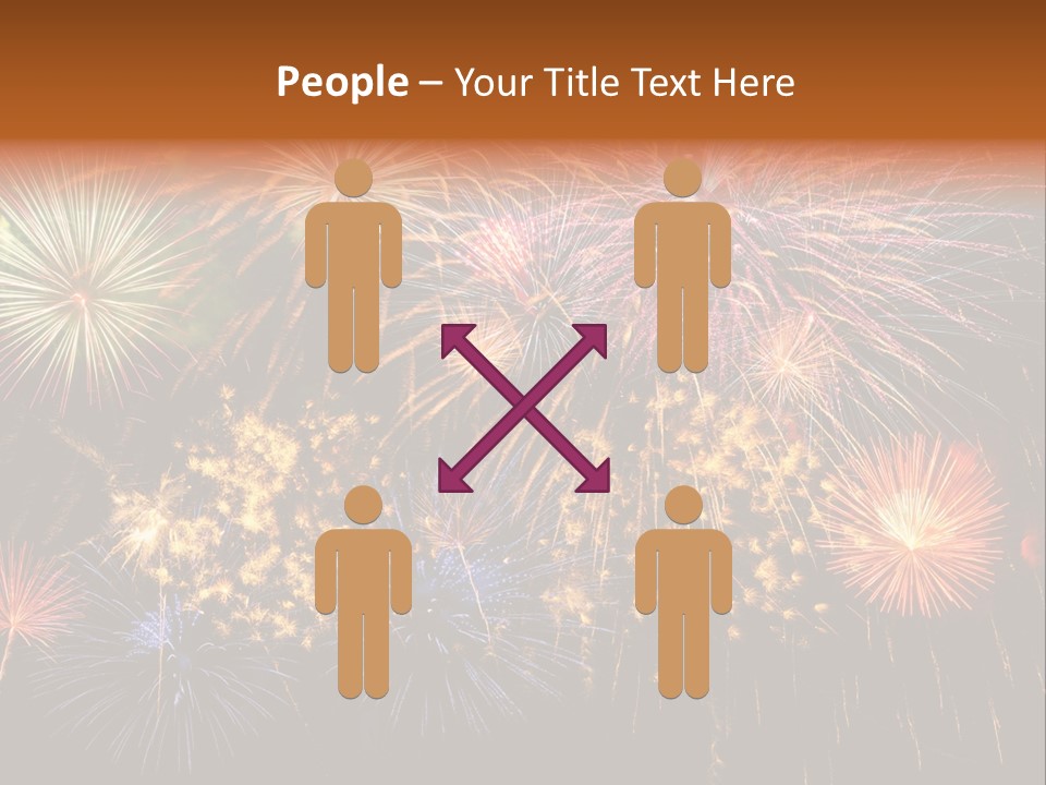 Rockets Colors Exploding PowerPoint Template