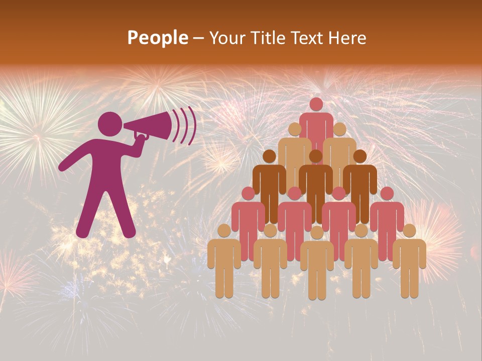 Rockets Colors Exploding PowerPoint Template