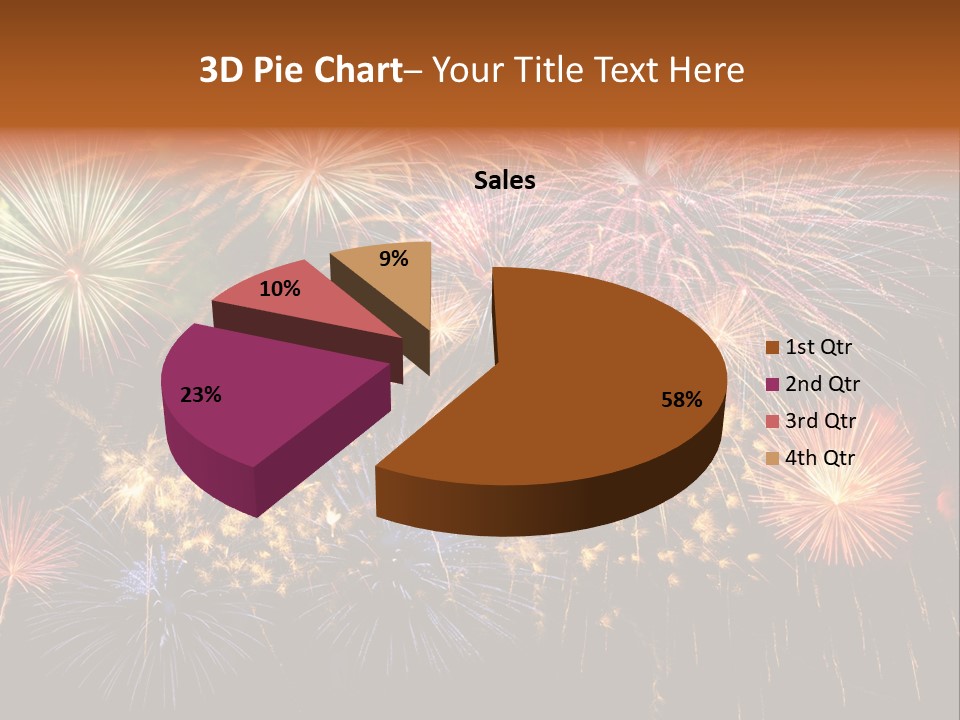 Rockets Colors Exploding PowerPoint Template