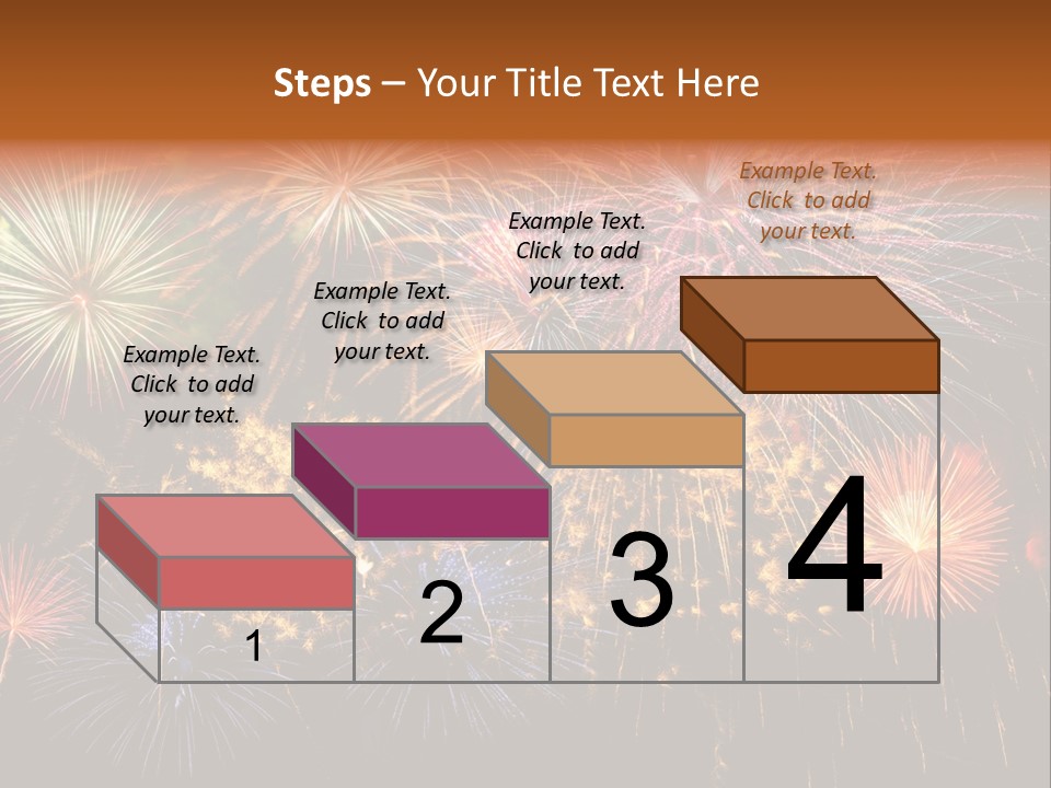 Rockets Colors Exploding PowerPoint Template