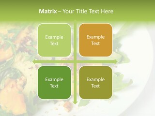 Salad Nutrition Prepared PowerPoint Template