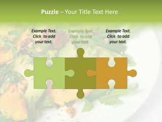 Salad Nutrition Prepared PowerPoint Template