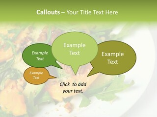 Salad Nutrition Prepared PowerPoint Template