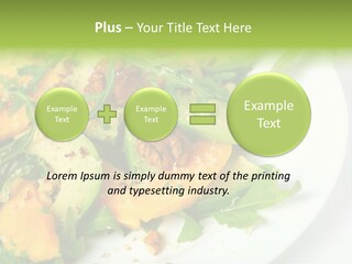 Salad Nutrition Prepared PowerPoint Template
