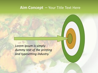 Salad Nutrition Prepared PowerPoint Template