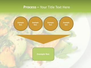 Salad Nutrition Prepared PowerPoint Template
