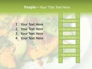 Salad Nutrition Prepared PowerPoint Template