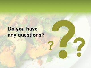 Salad Nutrition Prepared PowerPoint Template