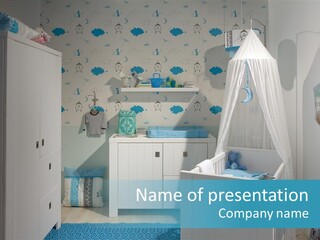 Decorative Indoor Lamp PowerPoint Template