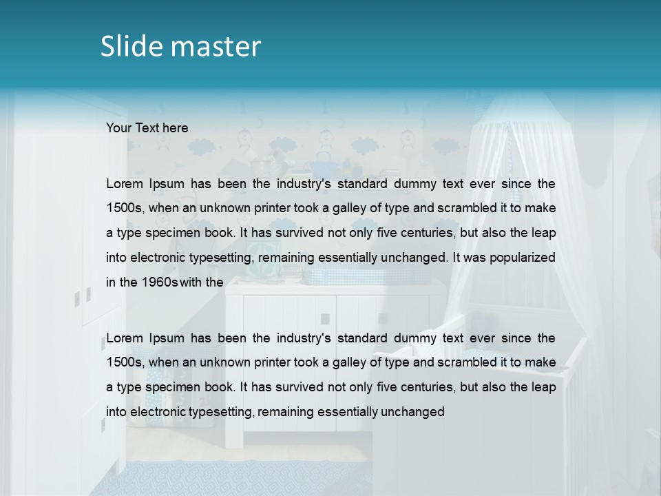 Decorative Indoor Lamp PowerPoint Template