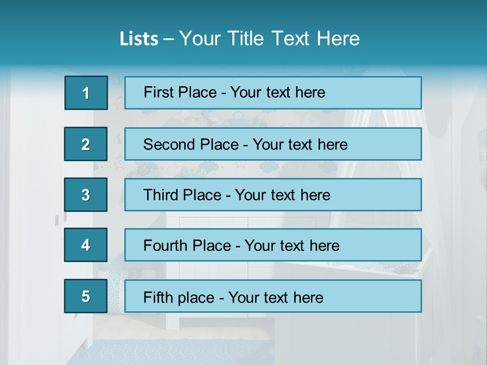 Decorative Indoor Lamp PowerPoint Template
