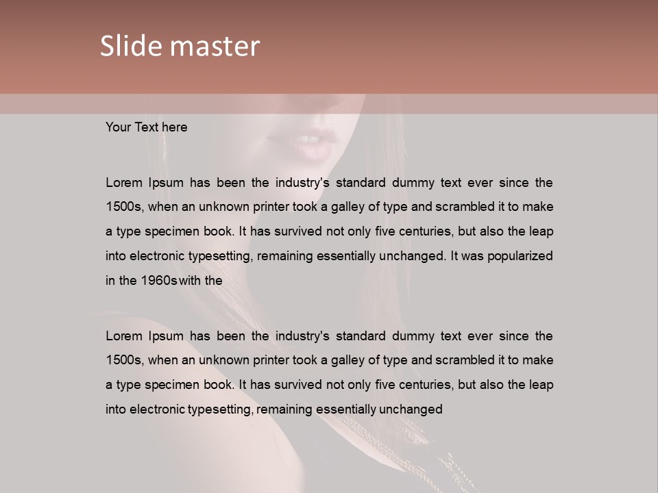 Eyes Casual Fashion PowerPoint Template