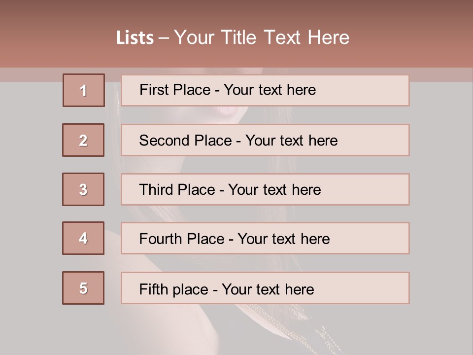 Eyes Casual Fashion PowerPoint Template