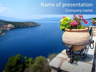 Tranquil Sea Beach PowerPoint Template