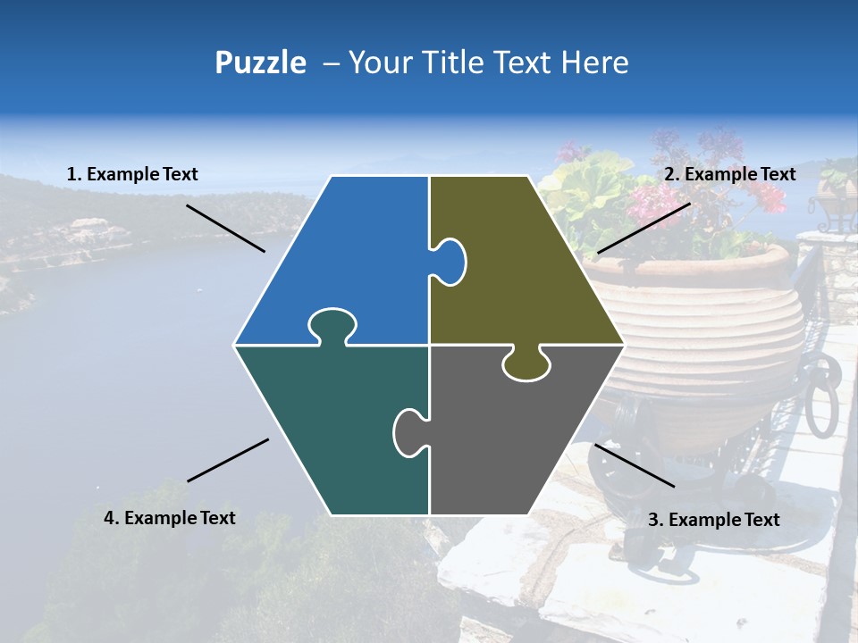 Tranquil Sea Beach PowerPoint Template