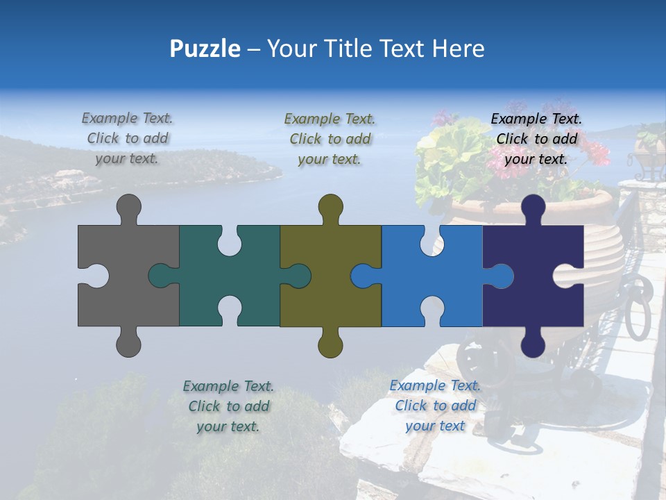 Tranquil Sea Beach PowerPoint Template