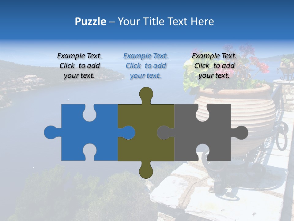 Tranquil Sea Beach PowerPoint Template