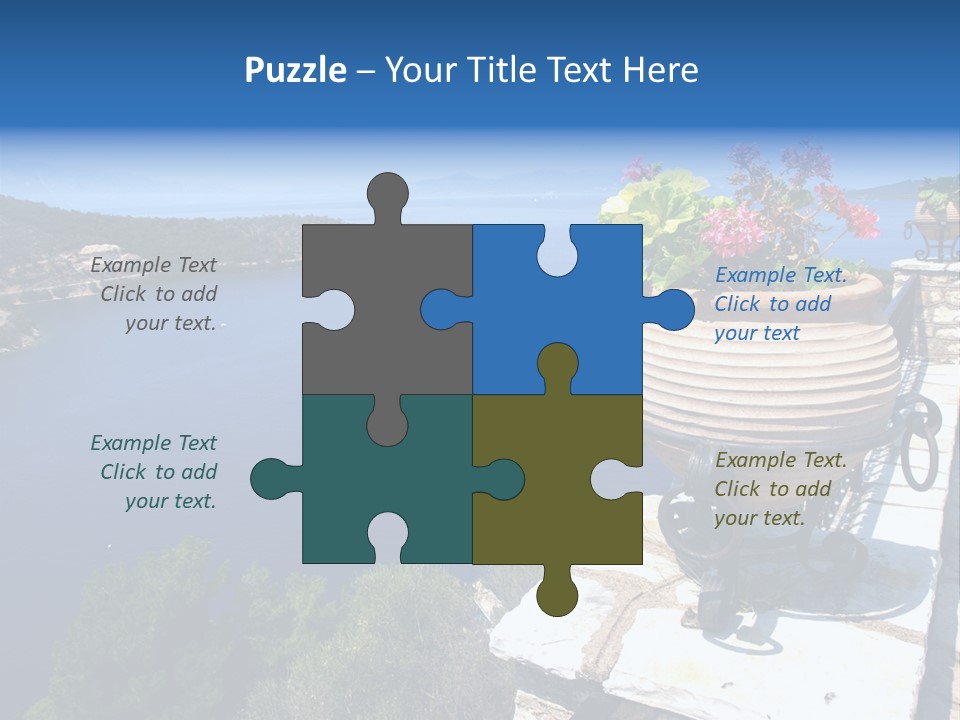 Tranquil Sea Beach PowerPoint Template