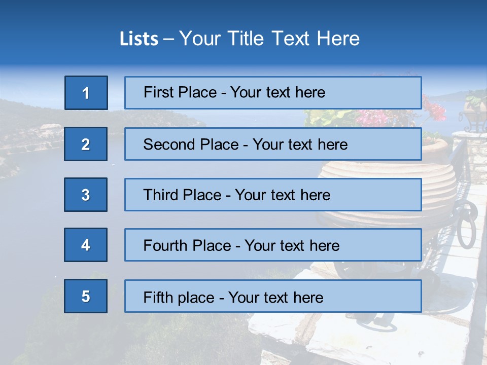 Tranquil Sea Beach PowerPoint Template