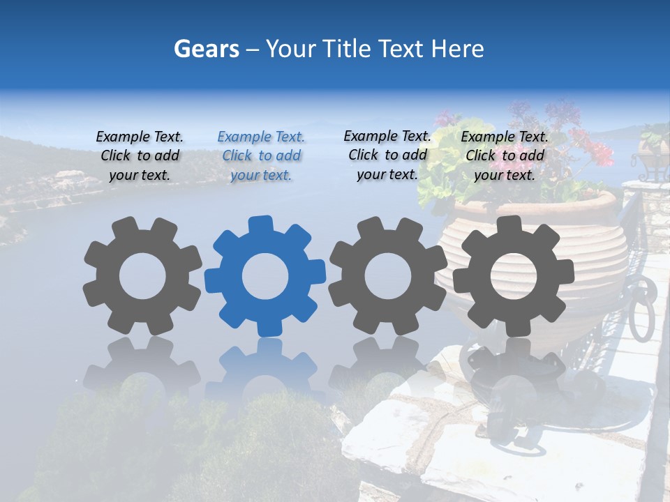 Tranquil Sea Beach PowerPoint Template