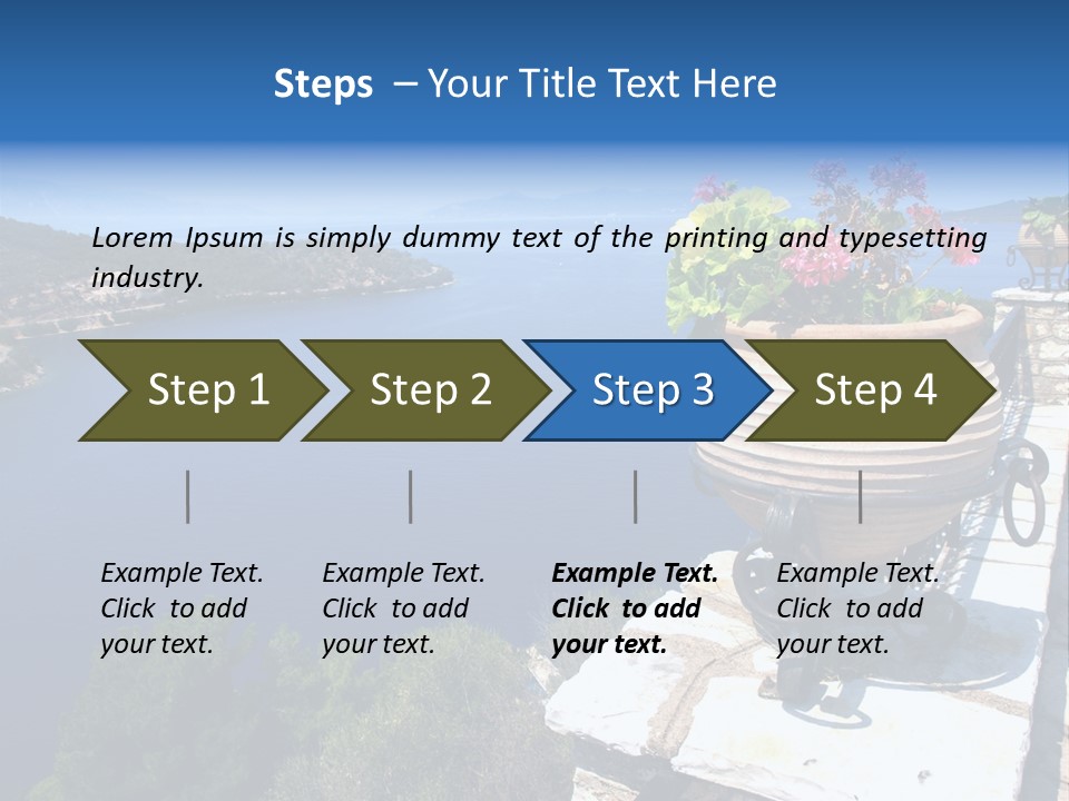 Tranquil Sea Beach PowerPoint Template