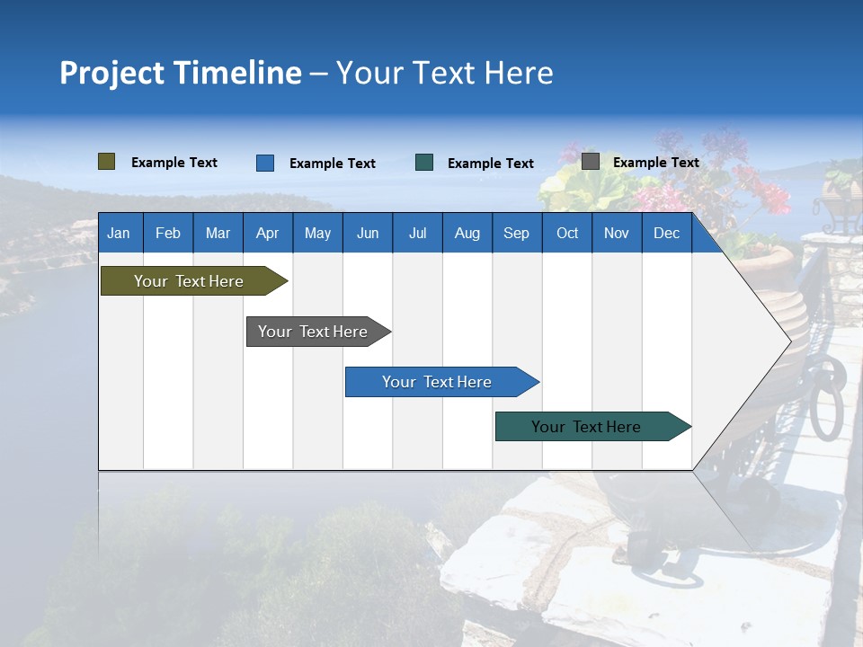 Tranquil Sea Beach PowerPoint Template