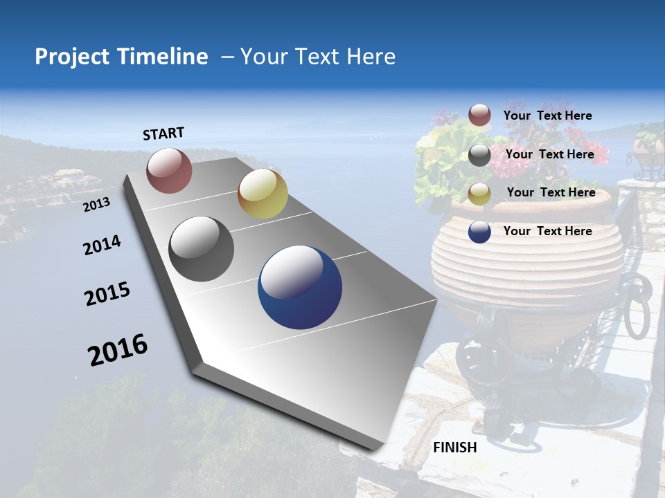 Tranquil Sea Beach PowerPoint Template