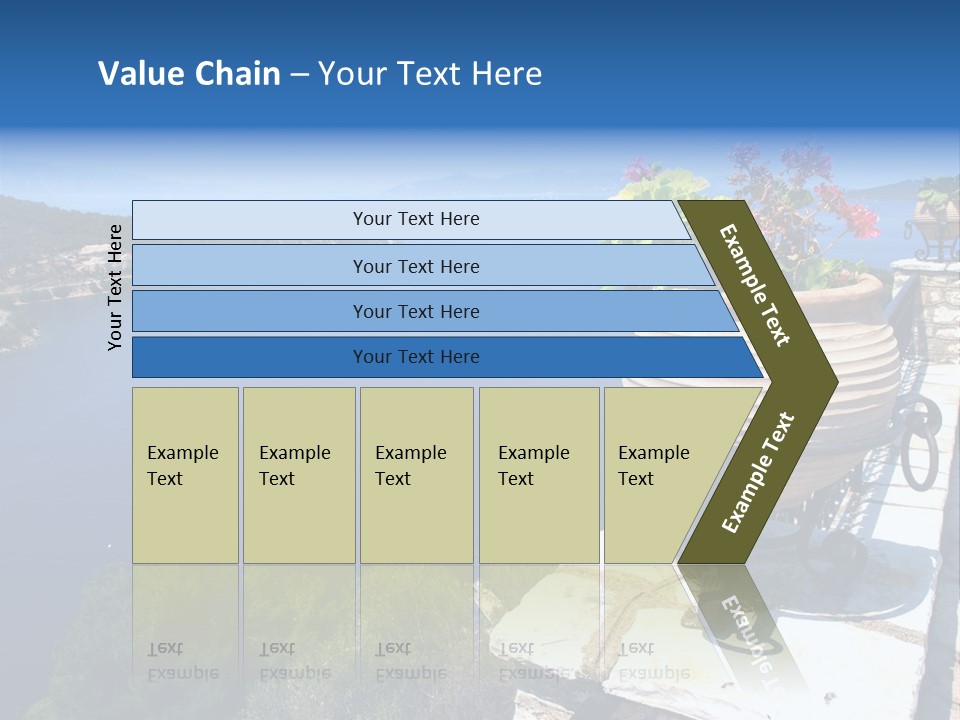 Tranquil Sea Beach PowerPoint Template