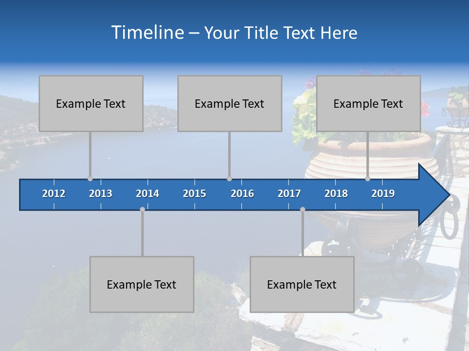 Tranquil Sea Beach PowerPoint Template