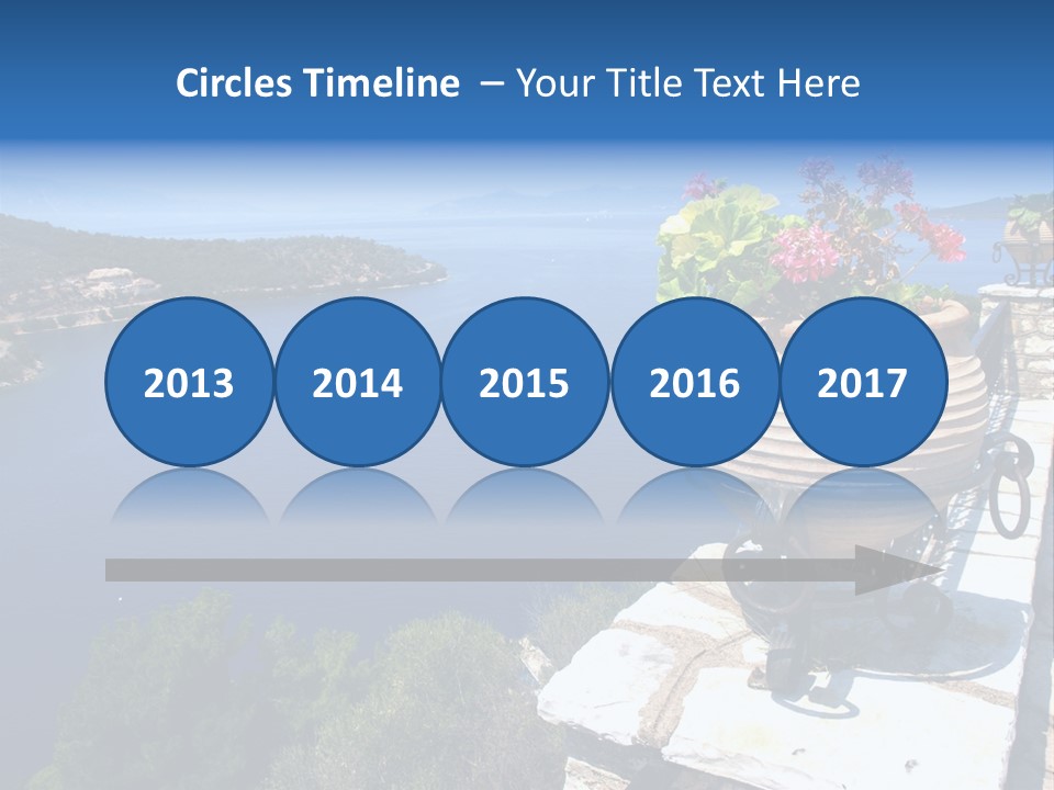 Tranquil Sea Beach PowerPoint Template