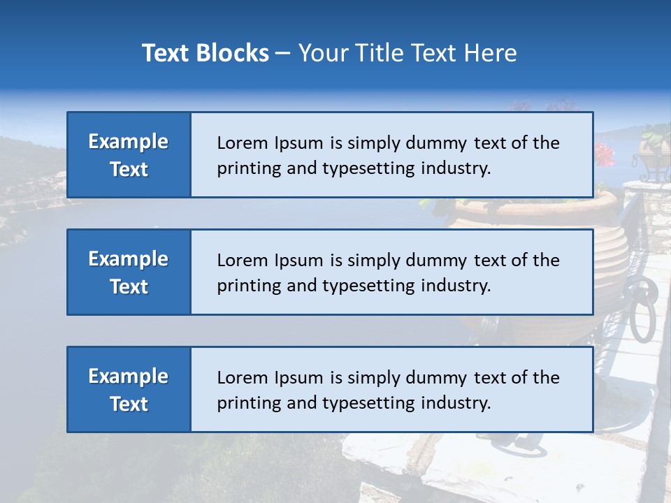 Tranquil Sea Beach PowerPoint Template