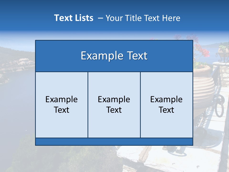 Tranquil Sea Beach PowerPoint Template