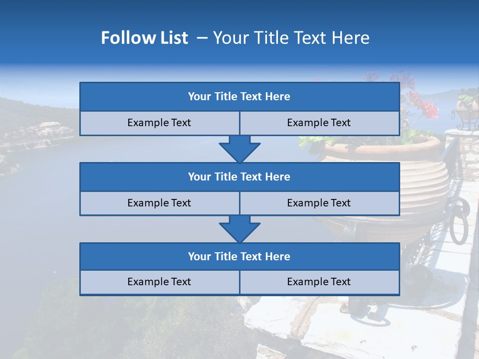 Tranquil Sea Beach PowerPoint Template