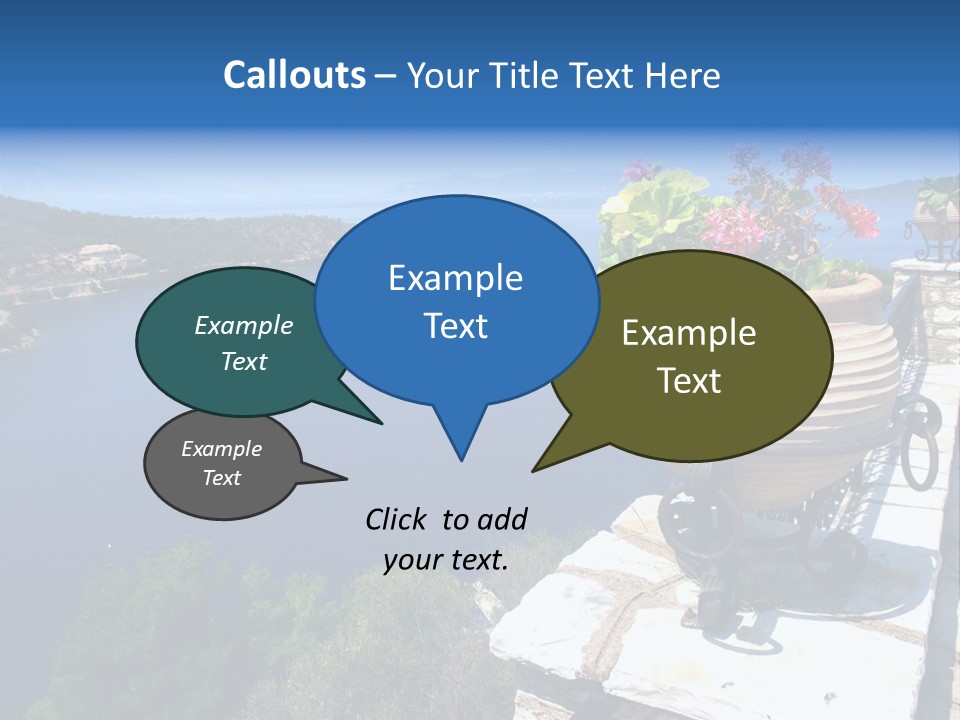 Tranquil Sea Beach PowerPoint Template