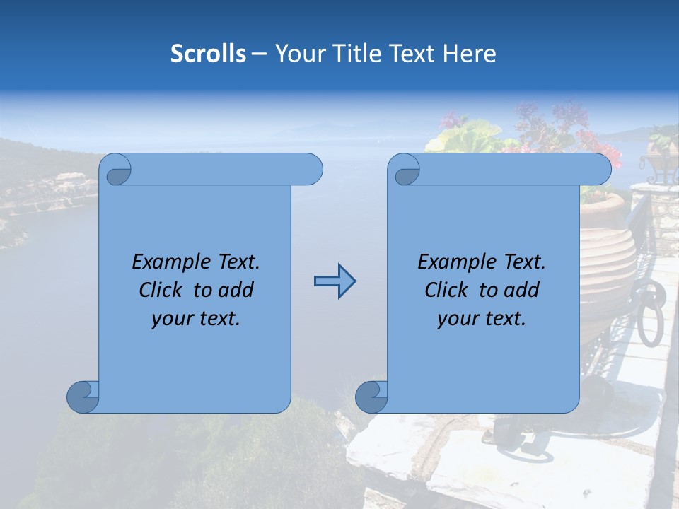 Tranquil Sea Beach PowerPoint Template