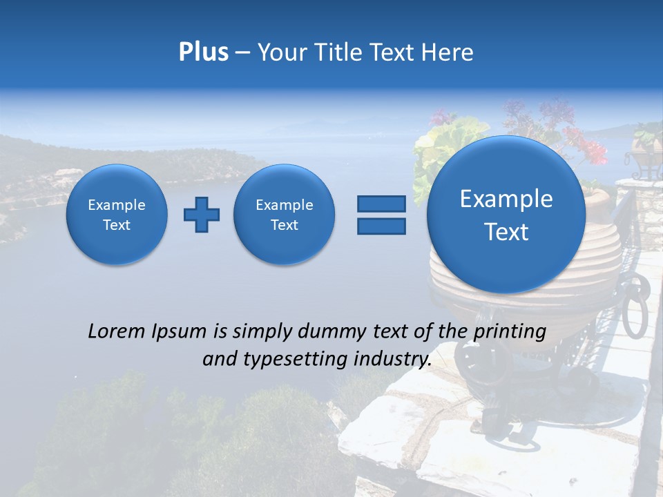 Tranquil Sea Beach PowerPoint Template