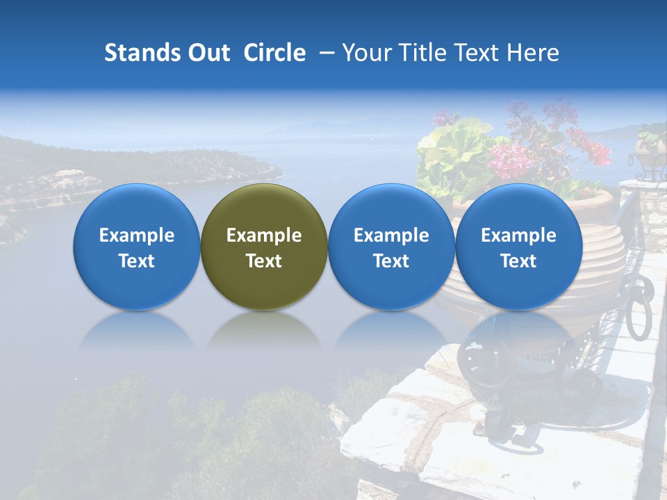 Tranquil Sea Beach PowerPoint Template