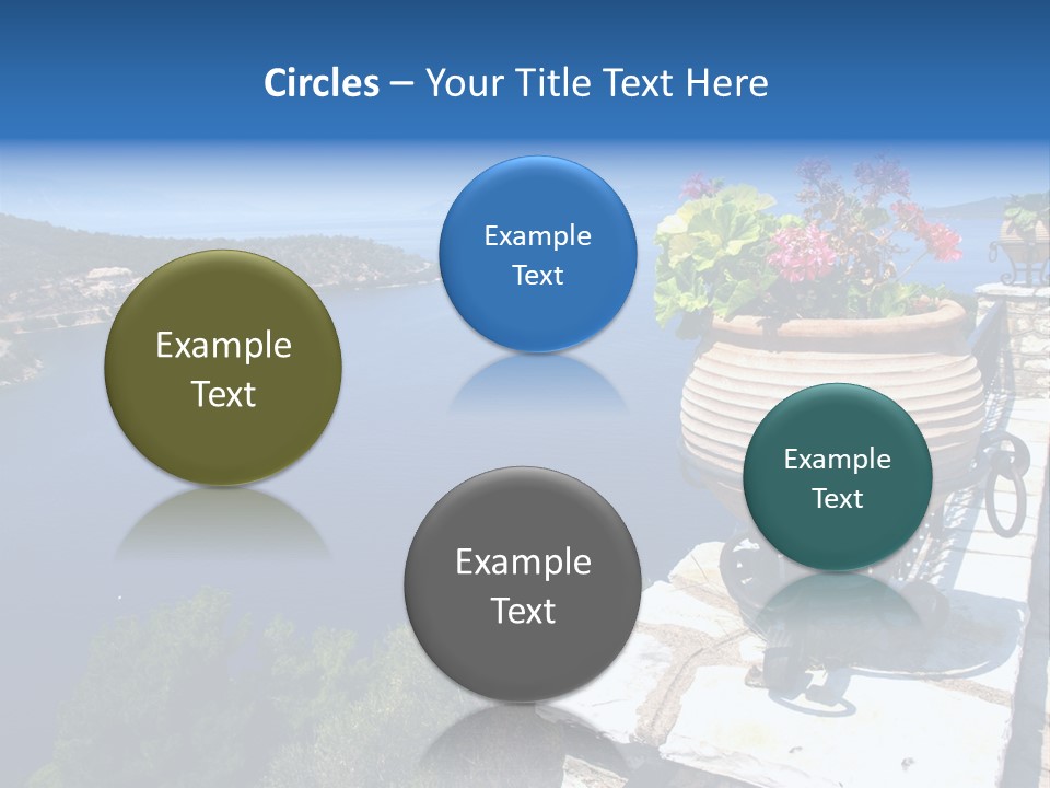 Tranquil Sea Beach PowerPoint Template