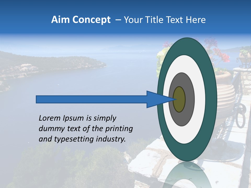 Tranquil Sea Beach PowerPoint Template