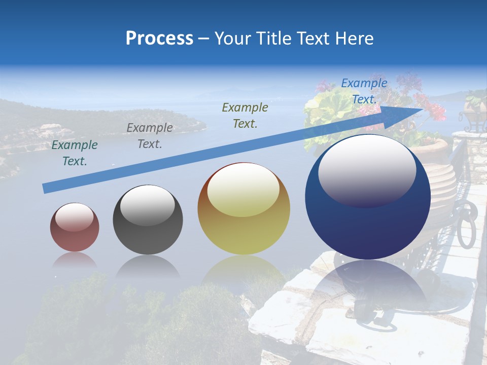 Tranquil Sea Beach PowerPoint Template