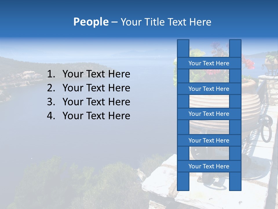 Tranquil Sea Beach PowerPoint Template