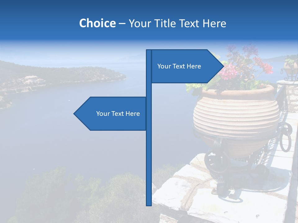 Tranquil Sea Beach PowerPoint Template