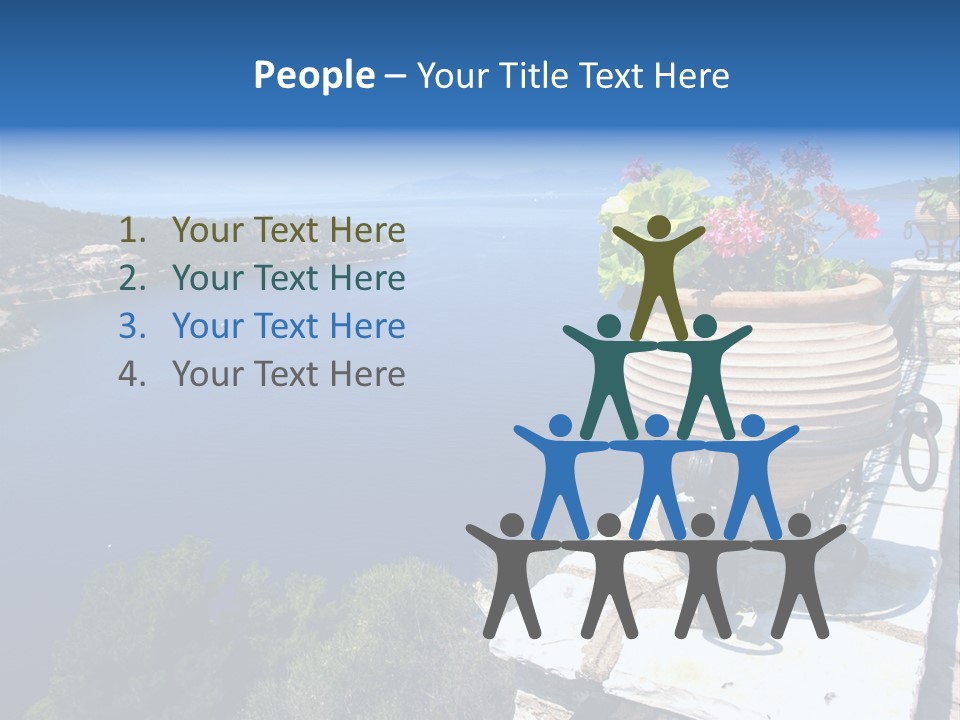 Tranquil Sea Beach PowerPoint Template