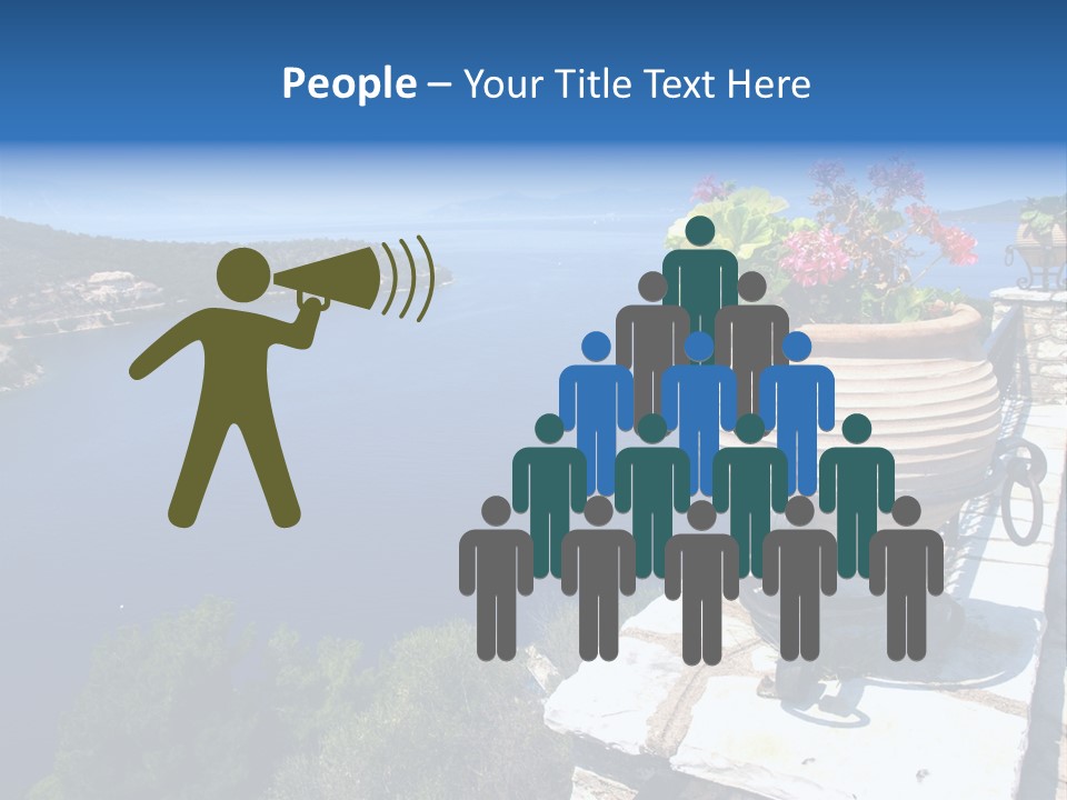 Tranquil Sea Beach PowerPoint Template