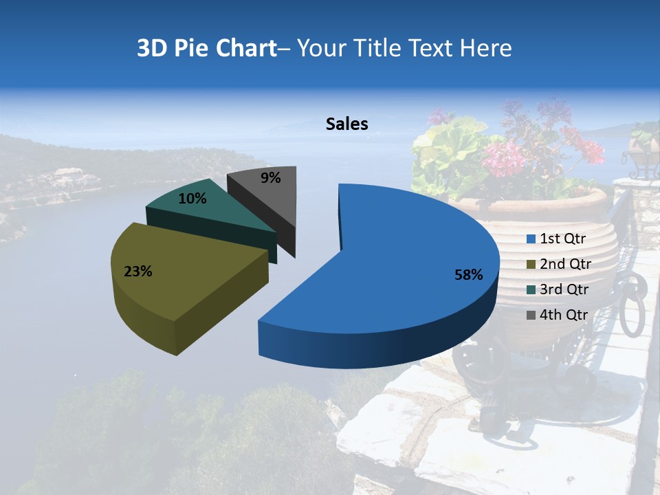 Tranquil Sea Beach PowerPoint Template