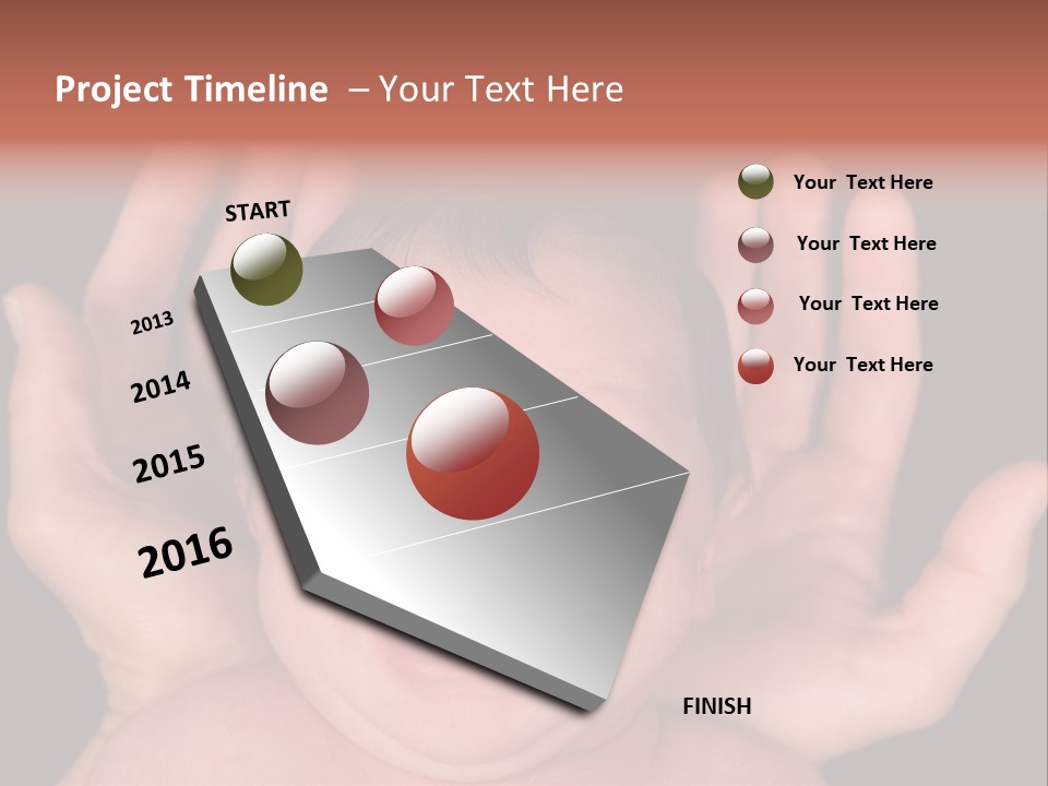 Child Card Daughter PowerPoint Template