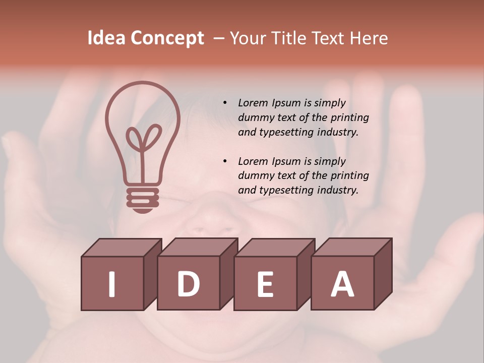 Child Card Daughter PowerPoint Template