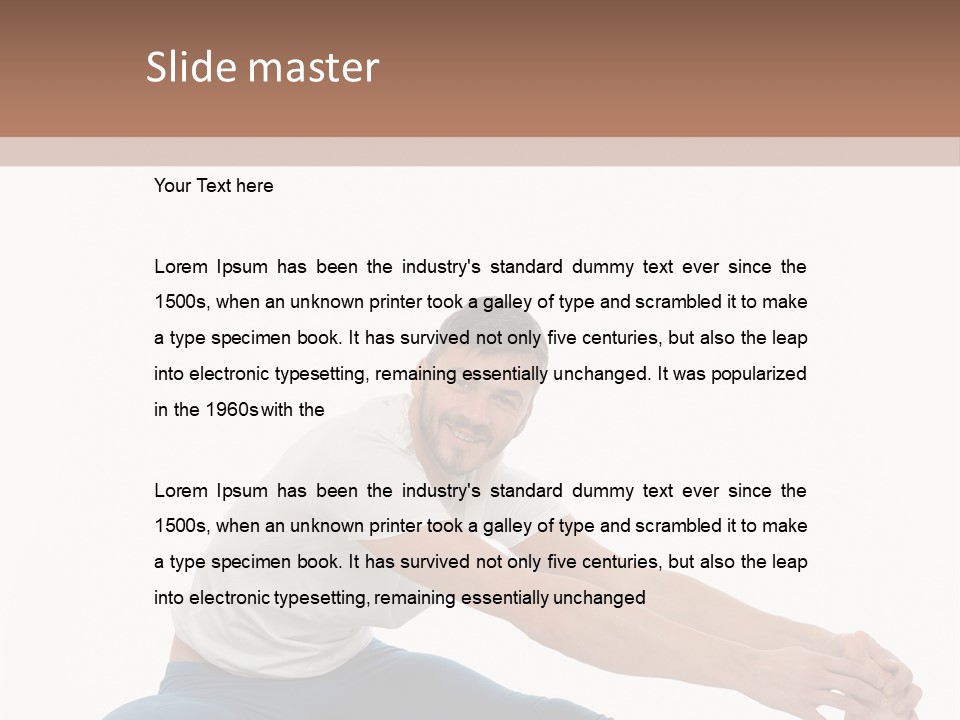 Body Female Caucasian PowerPoint Template