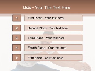 Body Female Caucasian PowerPoint Template