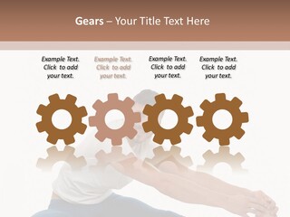 Body Female Caucasian PowerPoint Template